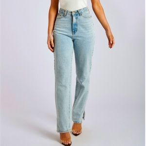 Meshki Split Wide Leg Jeans New with Tag